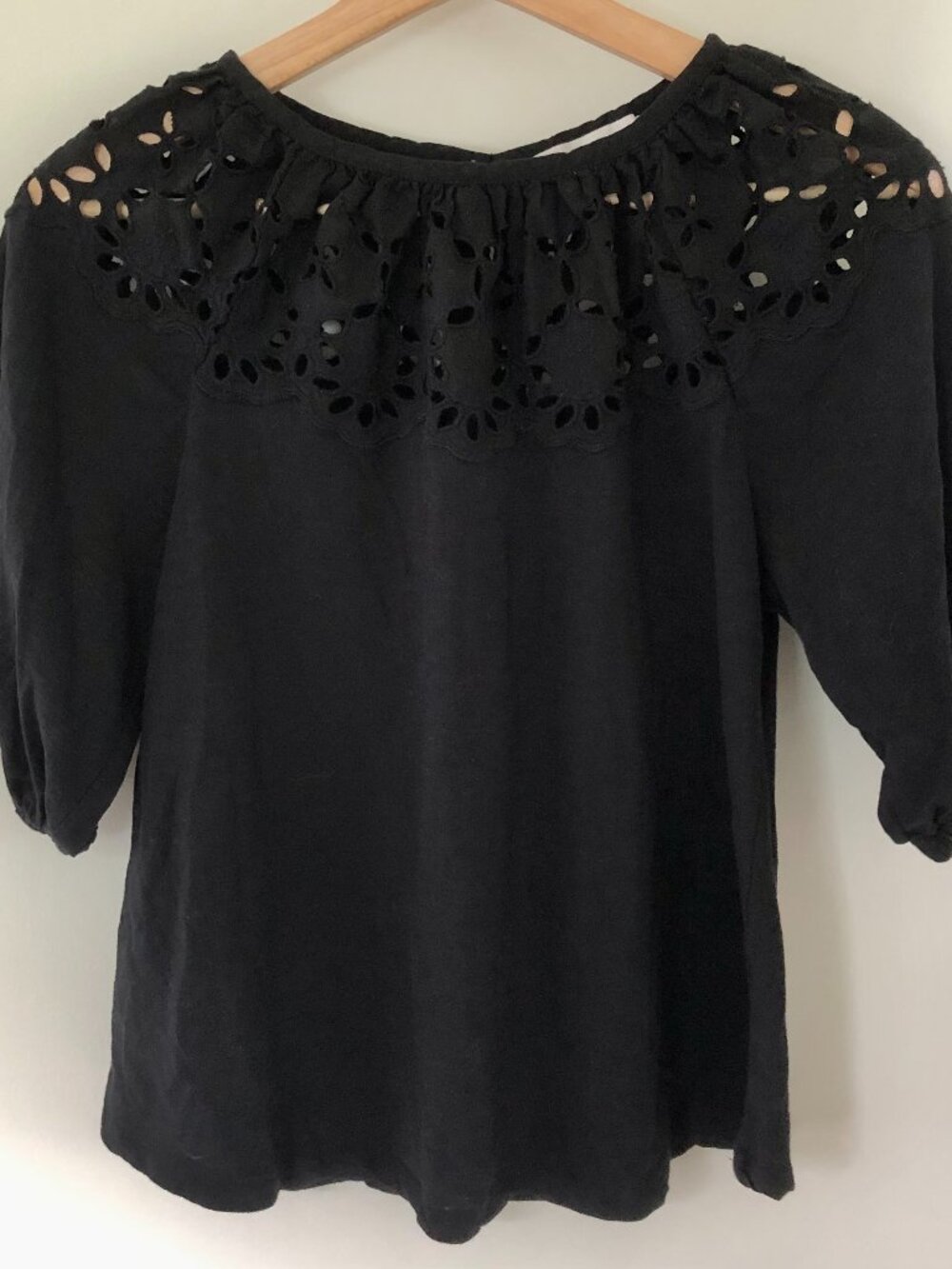 Ann Taylor LOFT lace peasant blouse - XS